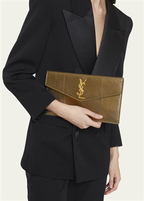 YSL snakeskin clutch